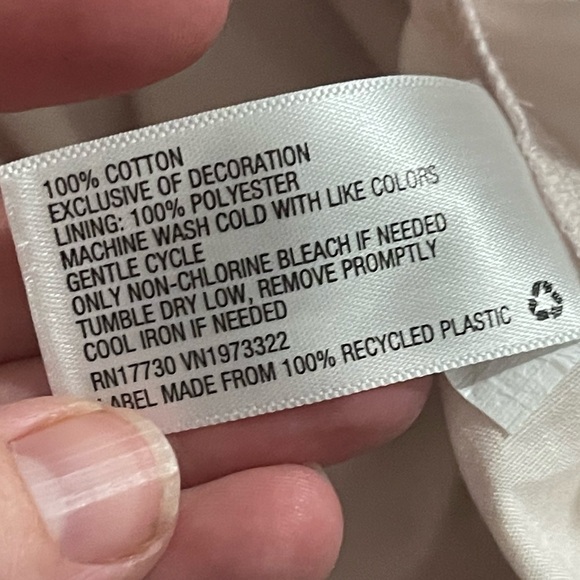 Wild Fable NWT dusty peach long sleeve ruffle cotton dress - Picture 7 of 8